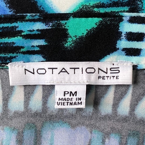 Notations Button Down Shirt Dress Size: PM NWOT - Picture 14 of 15